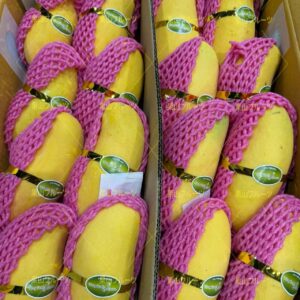 泰国产空运粉芒 半箱6〜9個入 約2.5kg