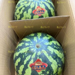 熊本産大西瓜 優秀2L 一箱2個入 約13kg