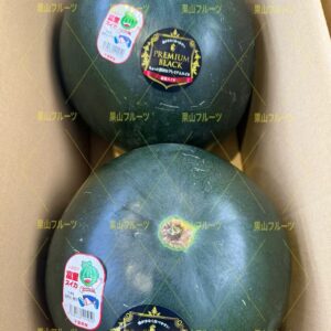 千葉産黑皮少種大西瓜 AB品 4L号 一箱2個入 約18kg